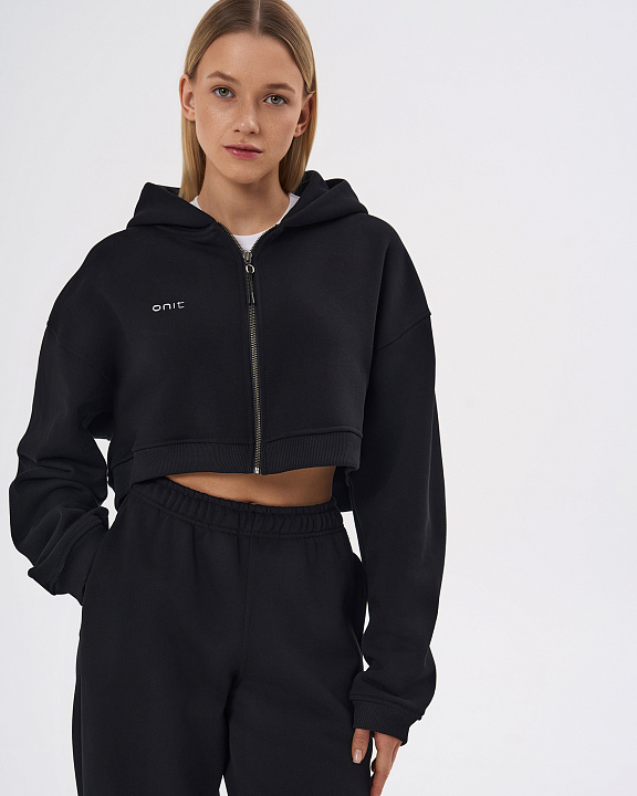 Худи укороченный на молнии "Core" FLC