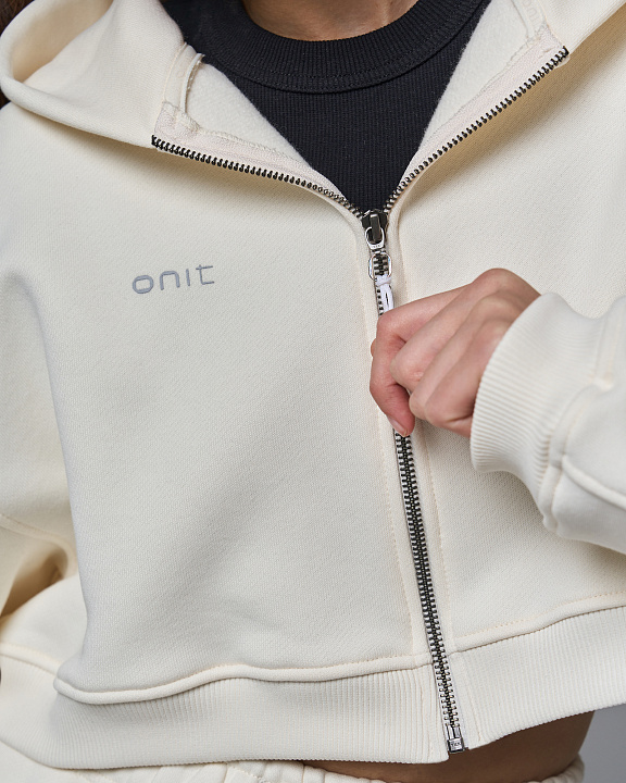 Худи укороченный на молнии "Core" FLC