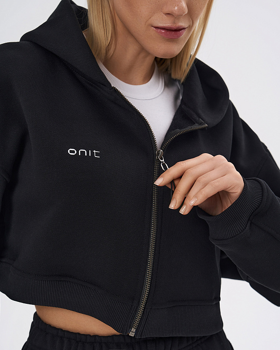 Худи укороченный на молнии "Core" FLC