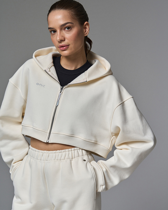 Худи укороченный на молнии "Core" FLC